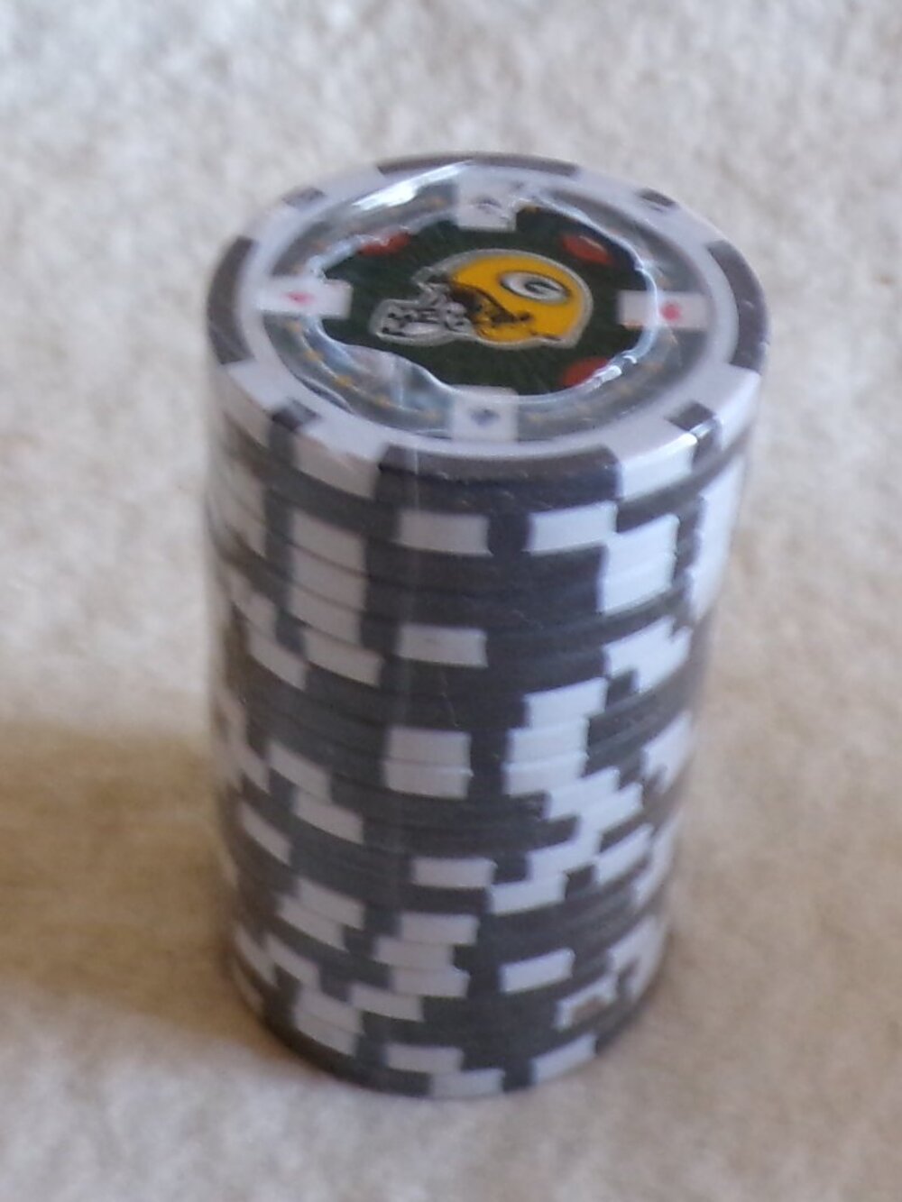 20 Greenbay Packers poker chips Football NFL Preseason